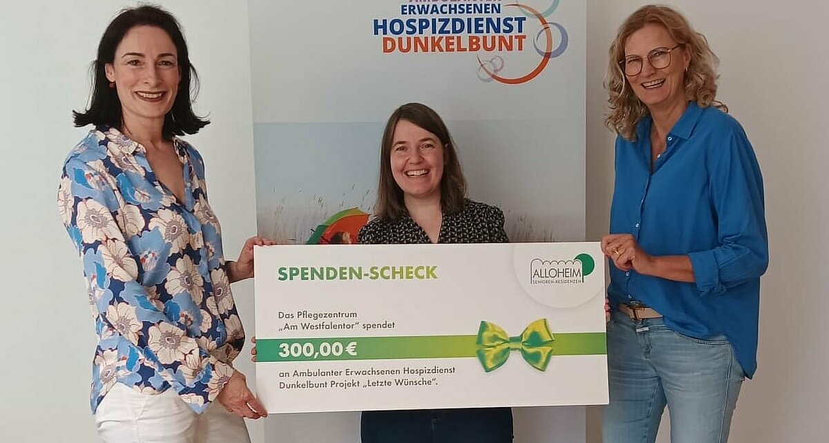 Spendenübergabe an Heike Schöttler und Veronika May