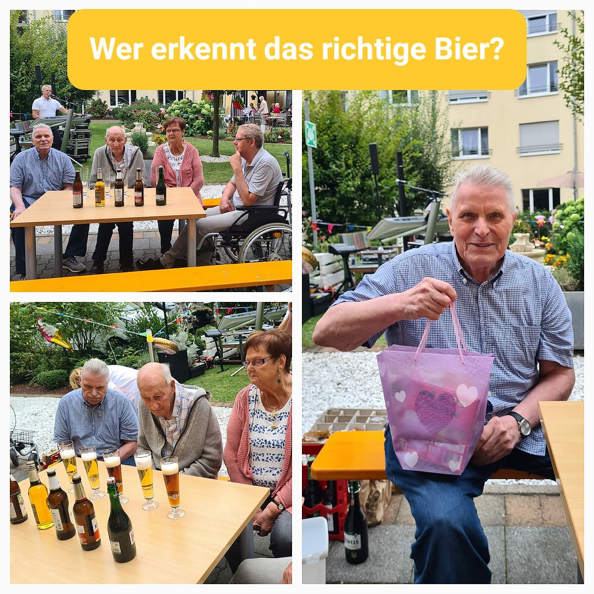 Sommerfest: Bierspiel Collage